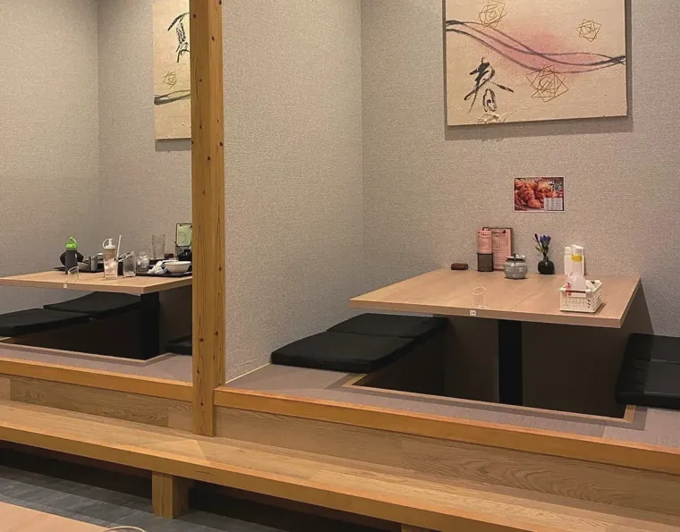 和の落ち着ける空間のとんかつ店。／写真 3
